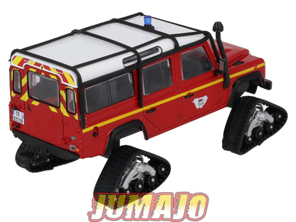 CPL66 Véhicules Légers Sapeurs Pompiers 1/43 Hachette IXO Land Rover Defender VLHR sur chenille