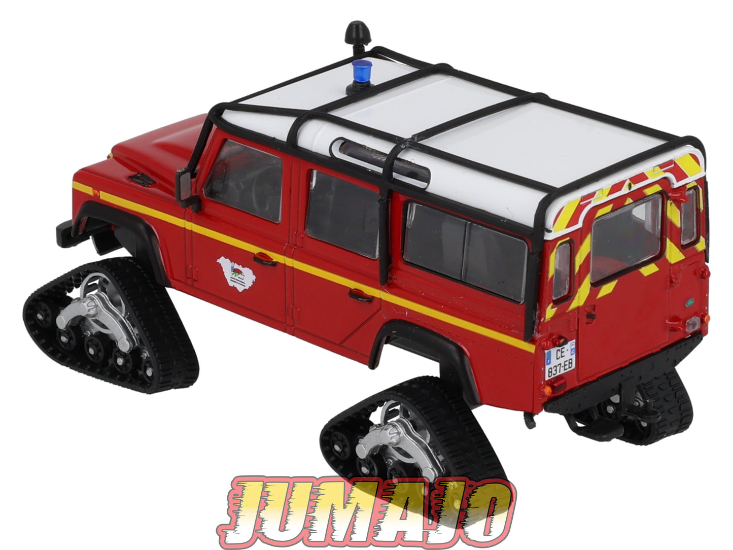 CPL66 Véhicules Légers Sapeurs Pompiers 1/43 Hachette IXO Land Rover Defender VLHR sur chenille