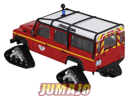 CPL66 Véhicules Légers Sapeurs Pompiers 1/43 Hachette IXO Land Rover Defender VLHR sur chenille