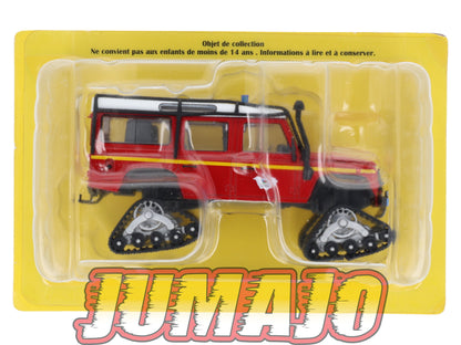 CPL66 Véhicules Légers Sapeurs Pompiers 1/43 Hachette IXO Land Rover Defender VLHR sur chenille