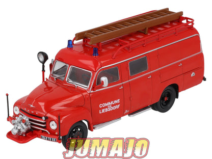 CPL69 Véhicules Légers Pompiers 1/43 Hachette IXO Opel Blitz 330 LF8 TS fourgon Metz