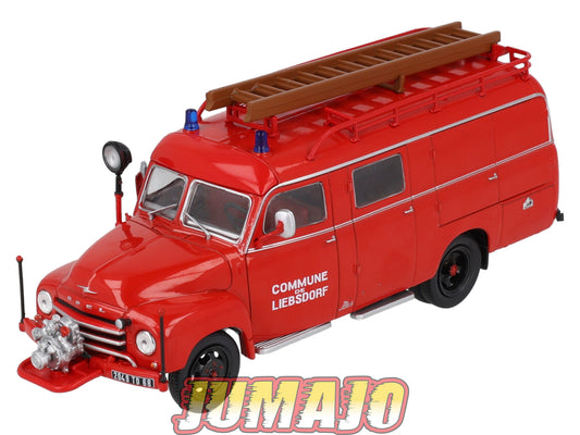 CPL69 Véhicules Légers Pompiers 1/43 Hachette IXO Opel Blitz 330 LF8 TS fourgon Metz