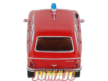 CPL72 Vehicules Legers Pompiers 1/43 Hachette Peugeot 204 Break SDIS Haut-Rhin