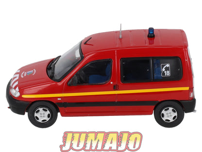 CPL74 Véhicules Légers Pompiers 1/43 Hachette IXO Peugeot Partner 1999 SDIS