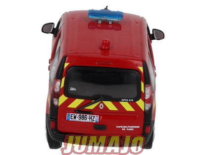 CPL76 Véhicules Légers Sapeurs Pompiers 1/43 Hachette IXO Renault Kangoo II SPVL 2013