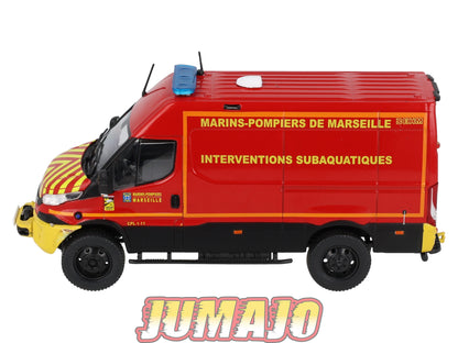 CPL77 Véhicules Légers Sapeurs Pompiers 1/43 Hachette IXO VPL IVECO 4X4 Véhicule plongeur Marins Pompiers Marseille