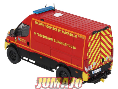 CPL77 Véhicules Légers Sapeurs Pompiers 1/43 Hachette IXO VPL IVECO 4X4 Véhicule plongeur Marins Pompiers Marseille