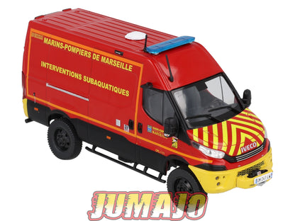 CPL77 Véhicules Légers Sapeurs Pompiers 1/43 Hachette IXO VPL IVECO 4X4 Véhicule plongeur Marins Pompiers Marseille