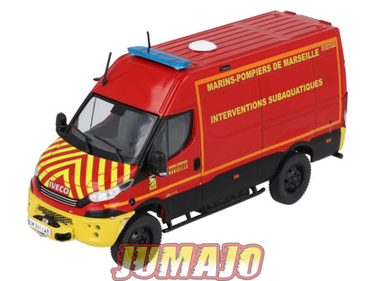 CPL77 Véhicules Légers Sapeurs Pompiers 1/43 Hachette IXO VPL IVECO 4X4 Véhicule plongeur Marins Pompiers Marseille