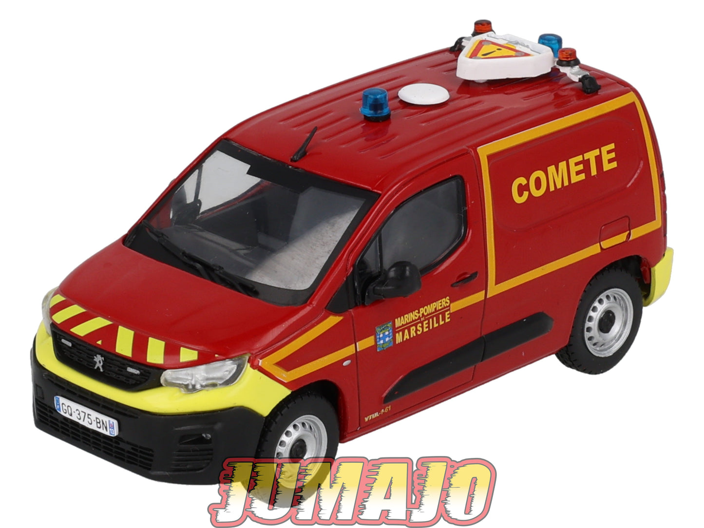 CPL80 Véhicules Légers Sapeurs Pompiers 1/43 Hachette IXO Peugeot Partner tôlé Comet Marins Pompiers Marseille