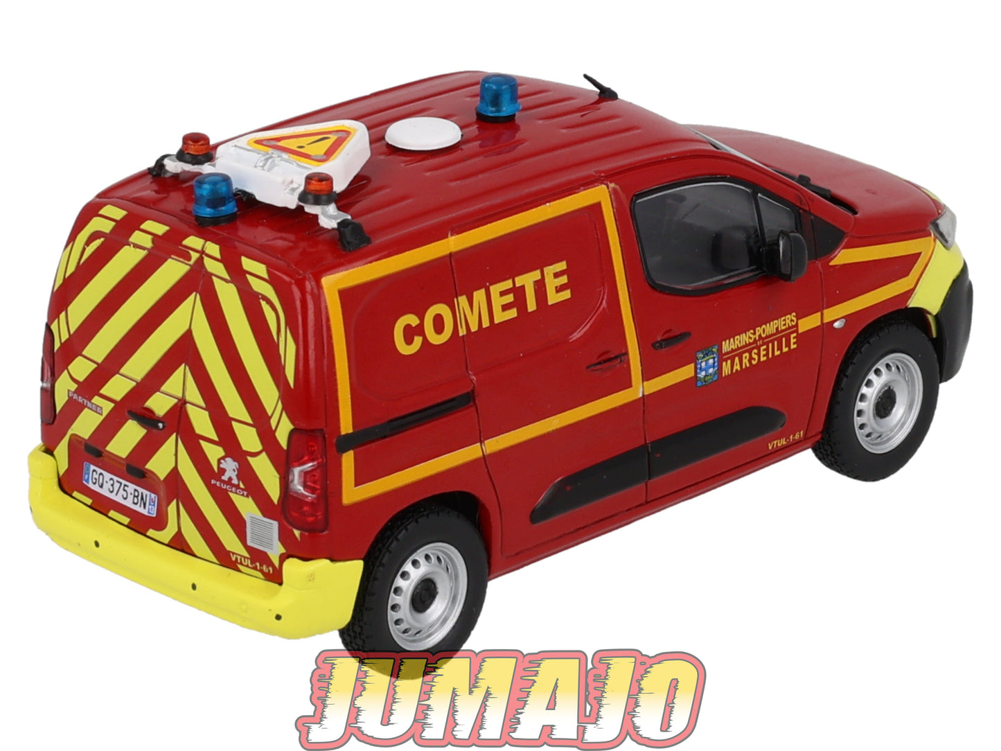 CPL80 Véhicules Légers Sapeurs Pompiers 1/43 Hachette IXO Peugeot Partner tôlé Comet Marins Pompiers Marseille
