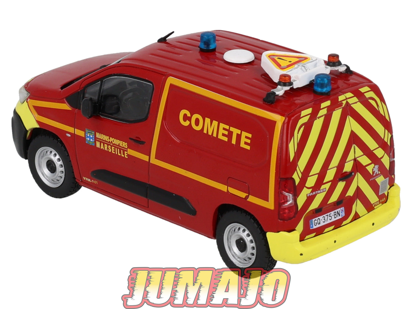 CPL80 Véhicules Légers Sapeurs Pompiers 1/43 Hachette IXO Peugeot Partner tôlé Comet Marins Pompiers Marseille