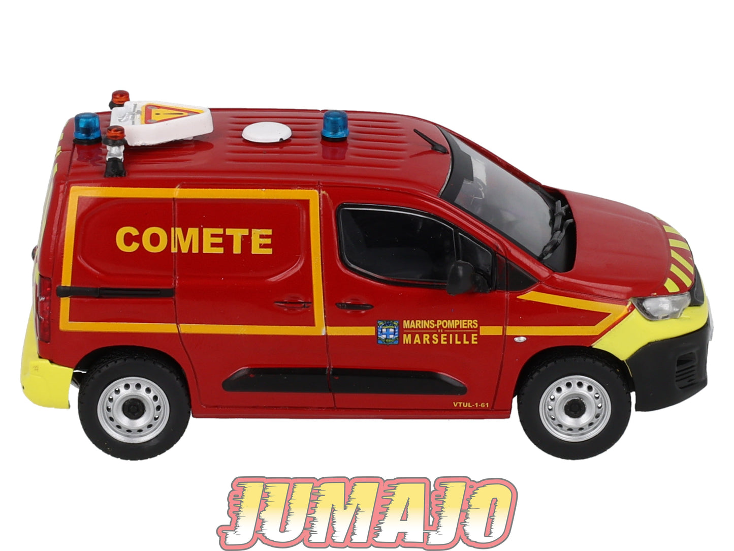 CPL80 Véhicules Légers Sapeurs Pompiers 1/43 Hachette IXO Peugeot Partner tôlé Comet Marins Pompiers Marseille