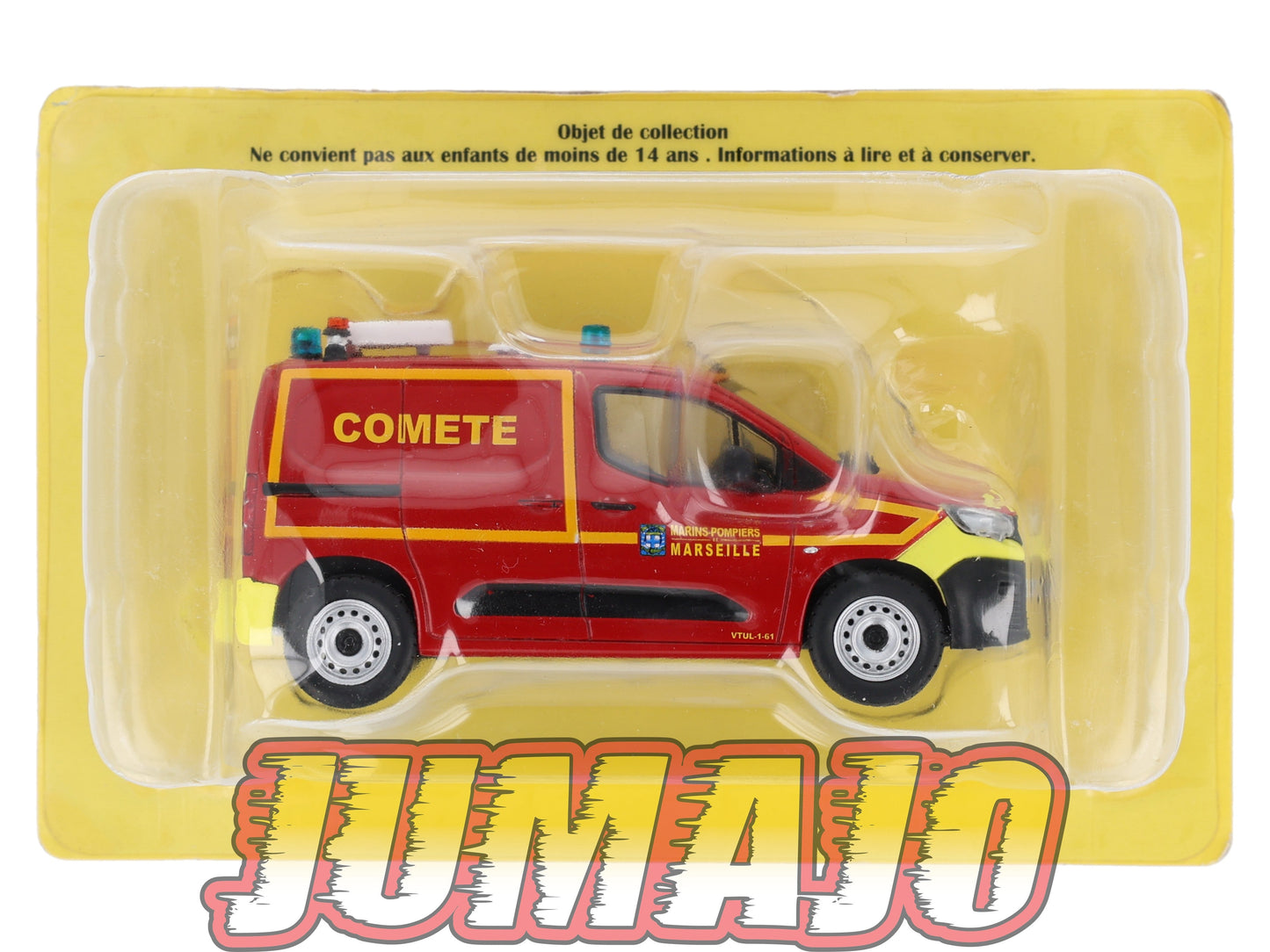 CPL80 Véhicules Légers Sapeurs Pompiers 1/43 Hachette IXO Peugeot Partner tôlé Comet Marins Pompiers Marseille