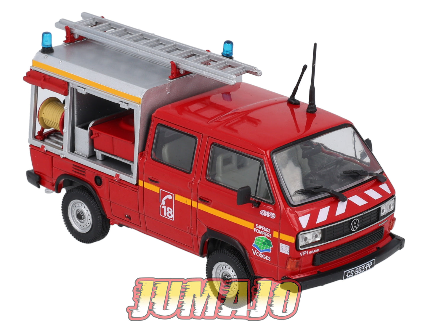 CPL9 Véhicules Légers Sapeurs Pompiers 1/43 Hachette VOLKSWAGEN T3 Syncro