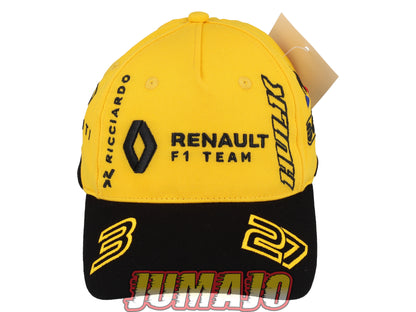 CQT5 Casquette ENFANT Cap RENAULT TU réglable : coq sportif F1 Ricciardo