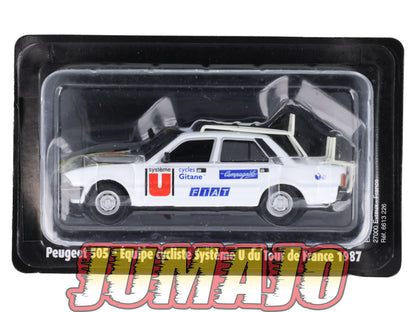 CTF26 1/43 NOREV Tour de France Caravane : PEUGEOT 505 Cycles Gitane Système U 1987
