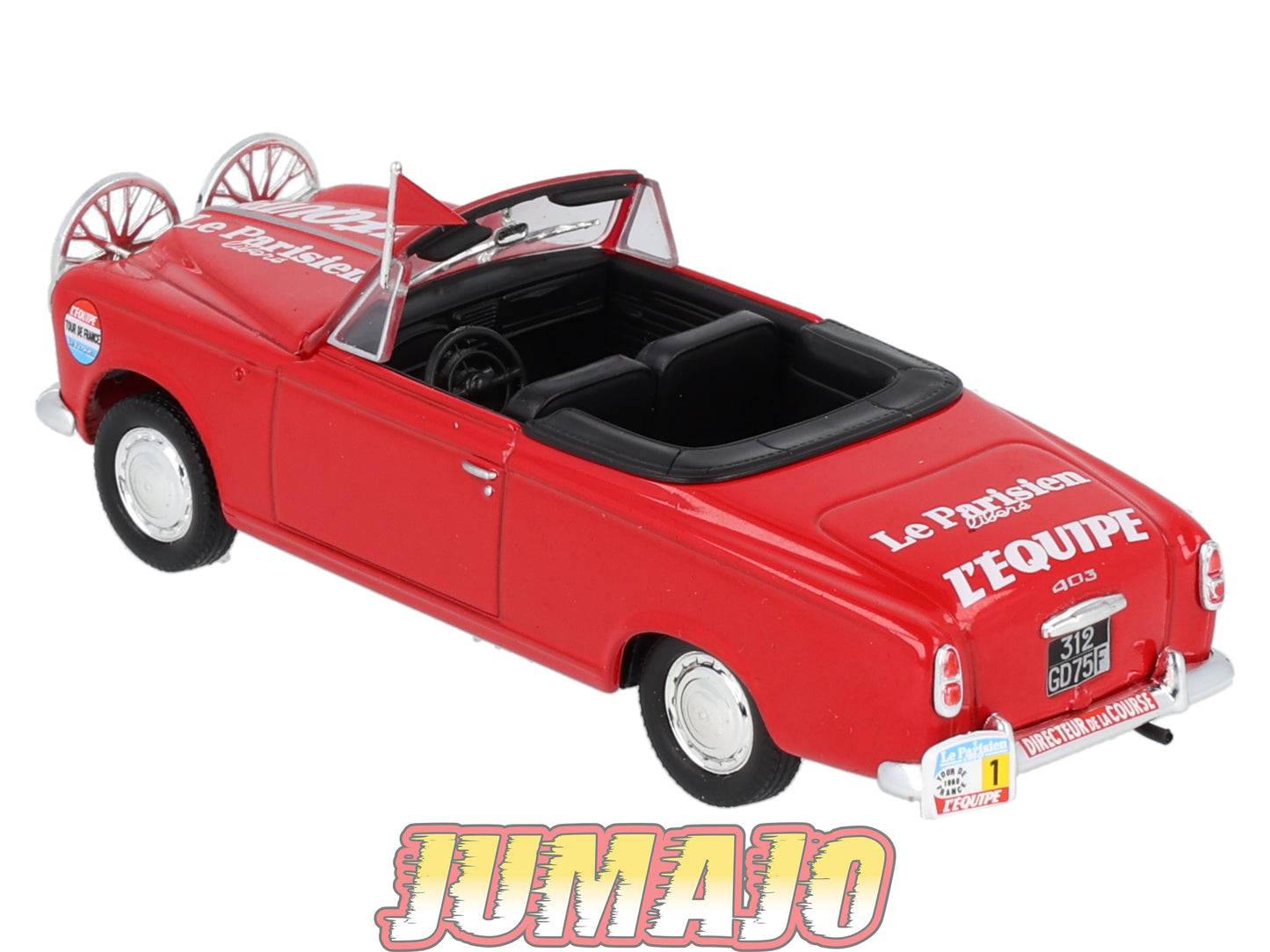 CTF50 1/43 NOREV Tour de France Caravane : PEUGEOT 403 Cabriolet l'équipe Le Parisien