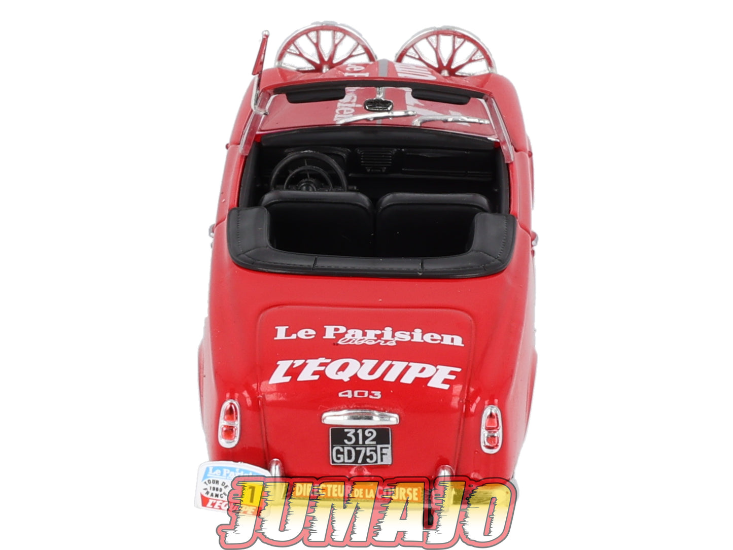 CTF50 1/43 NOREV Tour de France Caravane : PEUGEOT 403 Cabriolet l'équipe Le Parisien