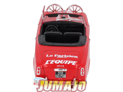 CTF50 1/43 NOREV Tour de France Caravane : PEUGEOT 403 Cabriolet l'équipe Le Parisien