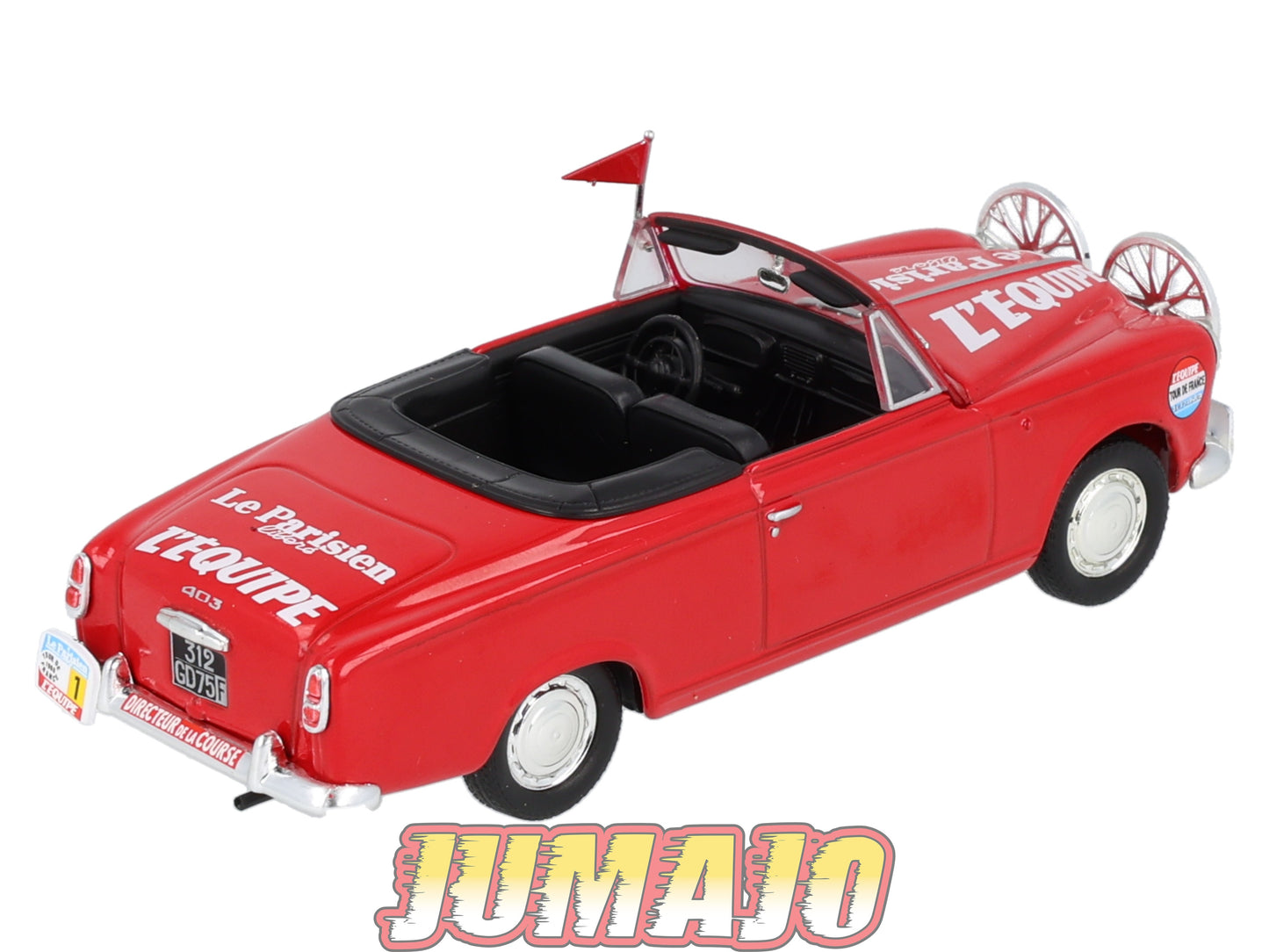 CTF50 1/43 NOREV Tour de France Caravane : PEUGEOT 403 Cabriolet l'équipe Le Parisien