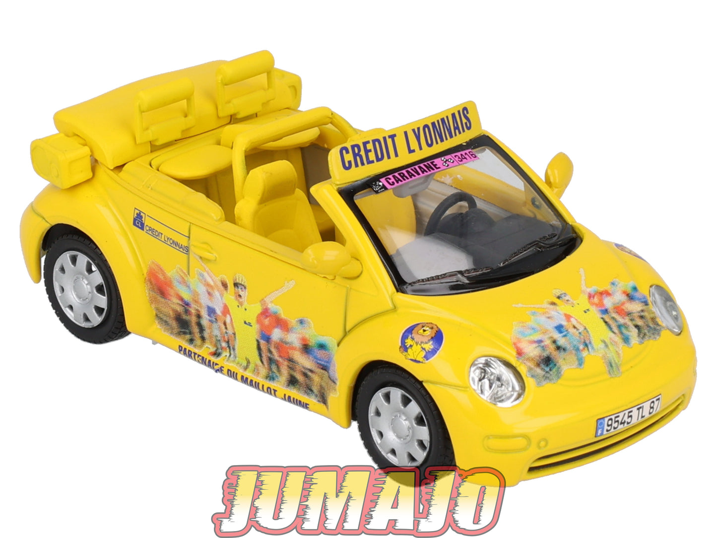 CTF58 1/43 NOREV Tour de France Caravane : VOLKSWAGEN New Beetle Cabriolet Crédit Lyonnais 2004