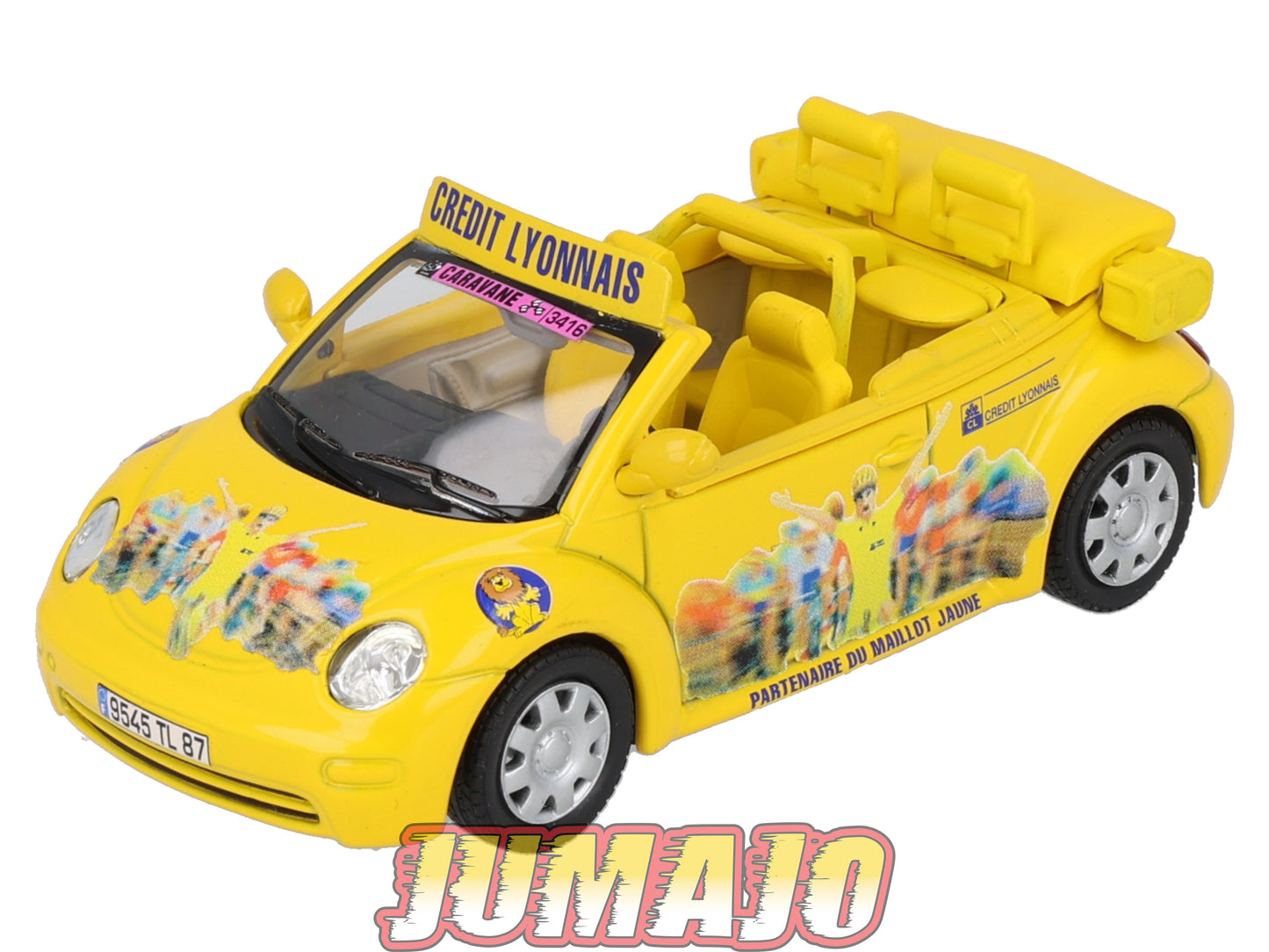 CTF58 1/43 NOREV Tour de France Caravane : VOLKSWAGEN New Beetle Cabriolet Crédit Lyonnais 2004