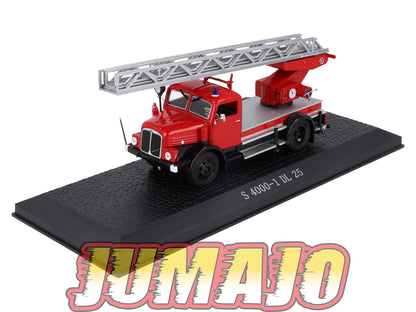 DDRT33 CAMIONS 1/43 Atlas IXO : S 4000-1 DL 25 Pompier