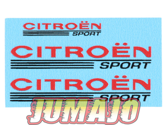 DEC14 Décalcomanie rallye 2 x 4,5cm + 1 x 2,5cm Citroën sport