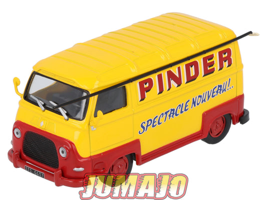 DER15 1/43 IXO Cirque PINDER Hachette : RENAULT Estafette Spectacle nouveau