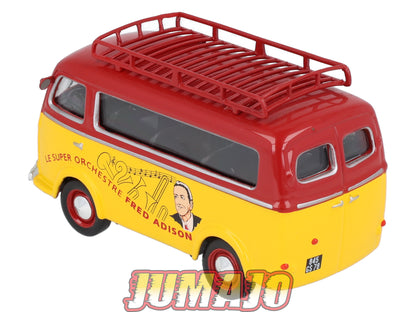 DER18 1/43 IXO Cirque PINDER Hachette : PEUGEOT D3A fourgon “Super Orchestre Fred ADISON”