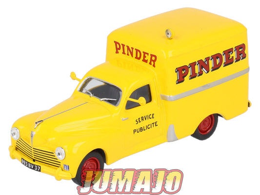 DER3 1/43 IXO Cirque PINDER Hachette : PEUGEOT 203 Van "PAQUET DE TABAC"