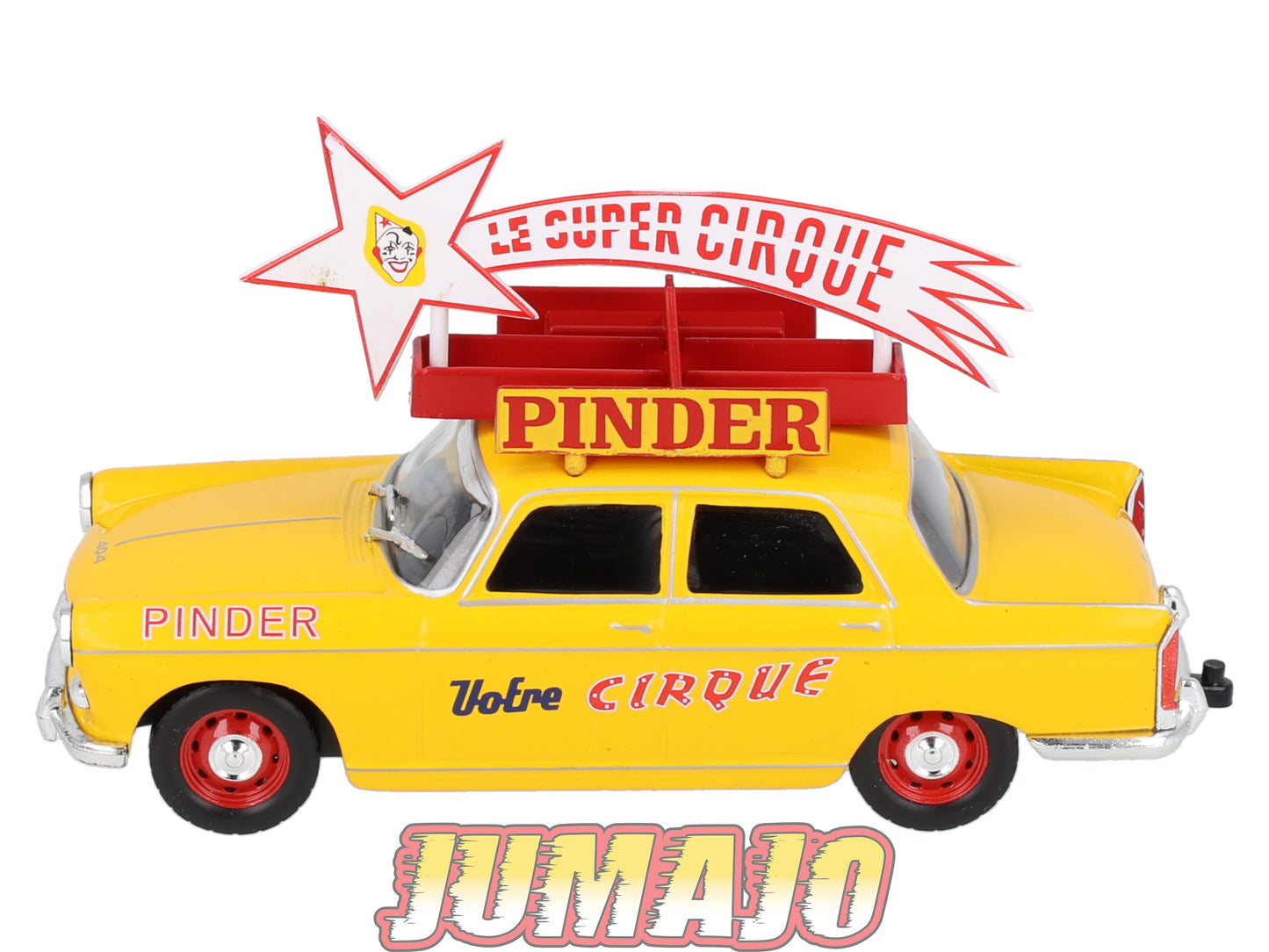 DER6 1/43 IXO Cirque PINDER Hachette : PEUGEOT 404 étoile Le super cirque