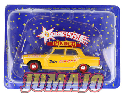 DER6 1/43 IXO Cirque PINDER Hachette : PEUGEOT 404 étoile Le super cirque