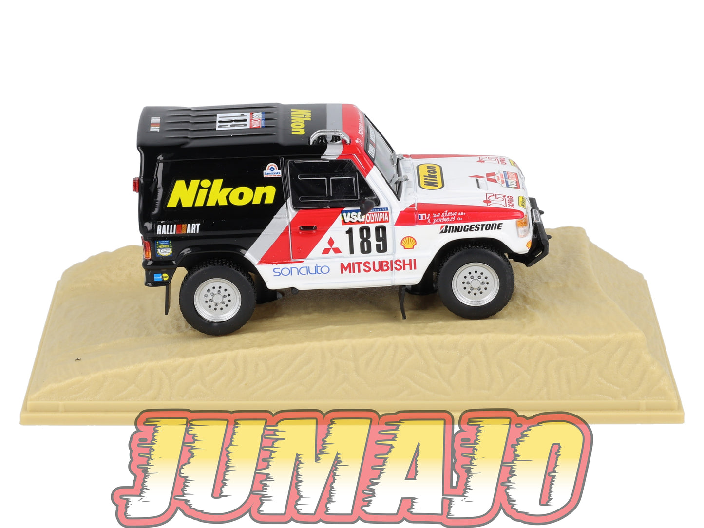 DKR10 1/43 Norev M6 Paris/Dakar : MITSUBISHI Pajero P.Zaniroli WINNER 1985 #189