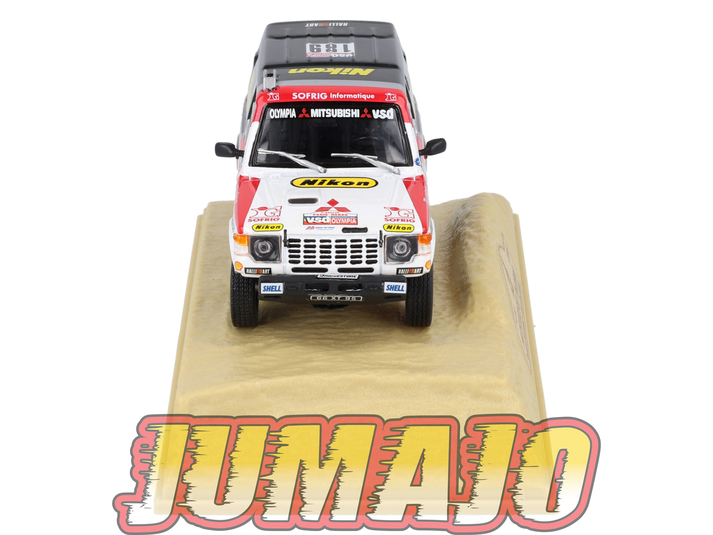 DKR10 1/43 Norev M6 Paris/Dakar : MITSUBISHI Pajero P.Zaniroli WINNER 1985 #189