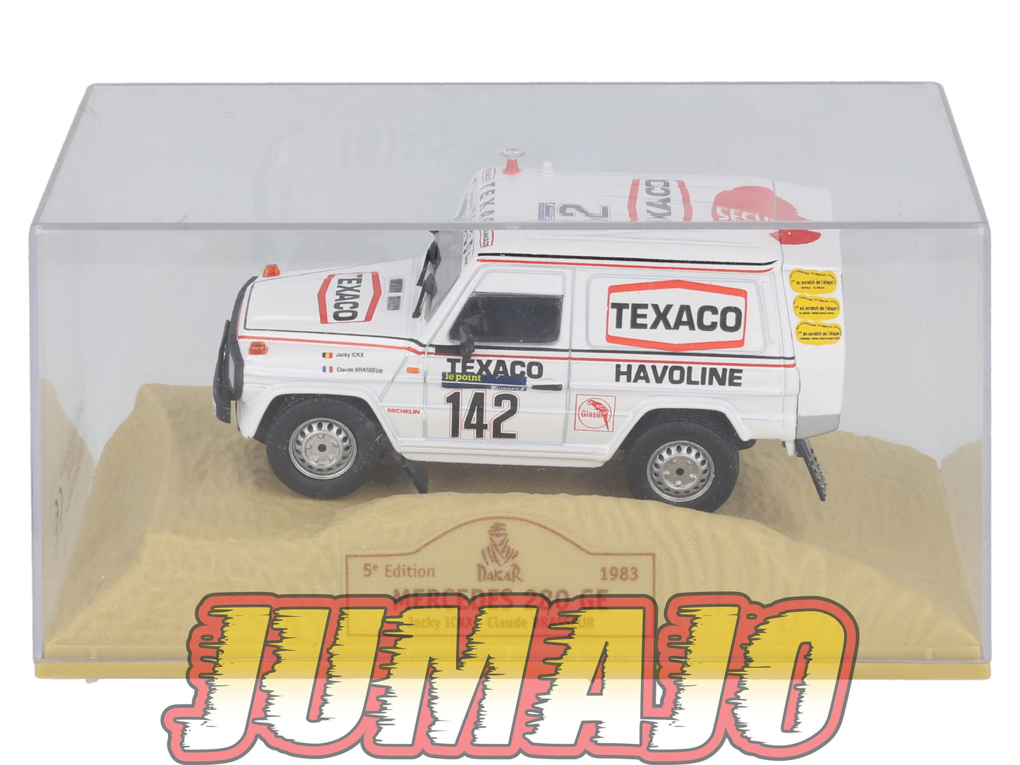 DKR12 1/43 NOREV M6 Paris/Dakar : MERCEDES 280 GE Texaco winner 1983 J.ICKX