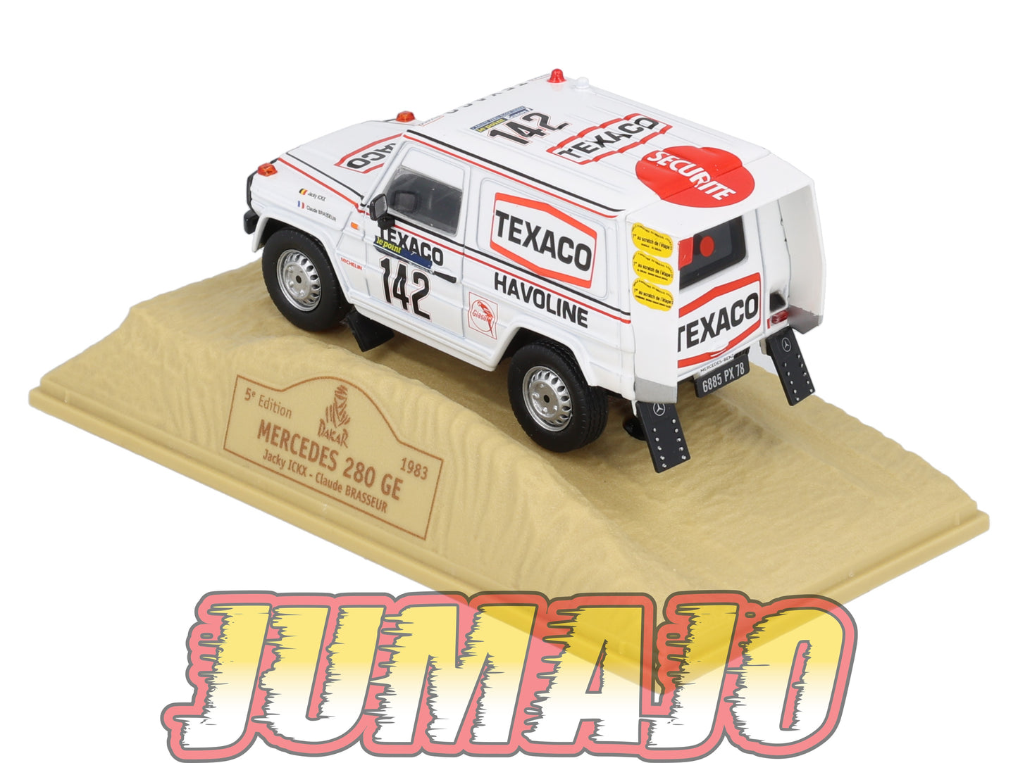 DKR12 1/43 NOREV M6 Paris/Dakar : MERCEDES 280 GE Texaco winner 1983 J.ICKX