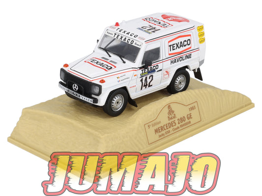 DKR12 1/43 NOREV M6 Paris/Dakar : MERCEDES 280 GE Texaco winner 1983 J.ICKX
