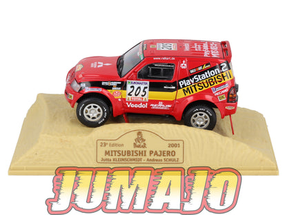 DKR15 1/43 NOREV M6 Paris/Dakar : MITSUBISHI Pajero 2001 Winner #205 J.Kleinschmidt