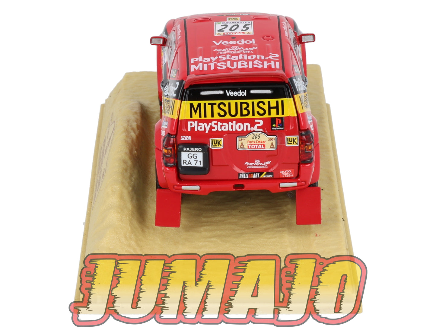 DKR15 1/43 NOREV M6 Paris/Dakar : MITSUBISHI Pajero 2001 Winner #205 J.Kleinschmidt