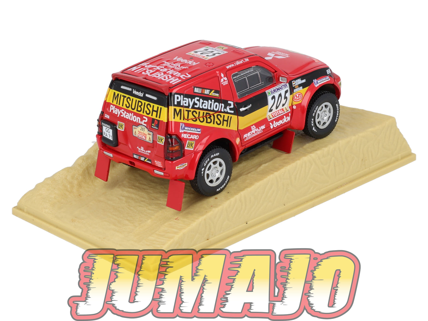 DKR15 1/43 NOREV M6 Paris/Dakar : MITSUBISHI Pajero 2001 Winner #205 J.Kleinschmidt