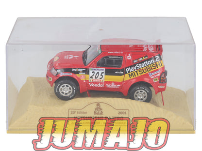 DKR15 1/43 NOREV M6 Paris/Dakar : MITSUBISHI Pajero 2001 Winner #205 J.Kleinschmidt