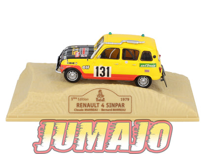 DKR19 1/43 NOREV M6 Paris/Dakar : RENAULT 4 Sinpar 1979 #131 C.Marreau