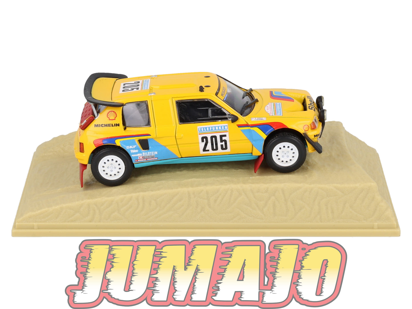 DKR1 1/43 NOREV M6 Paris/Dakar : PEUGEOT 205 Turbo 16 WINNER 1987 #205 A.Vatanen