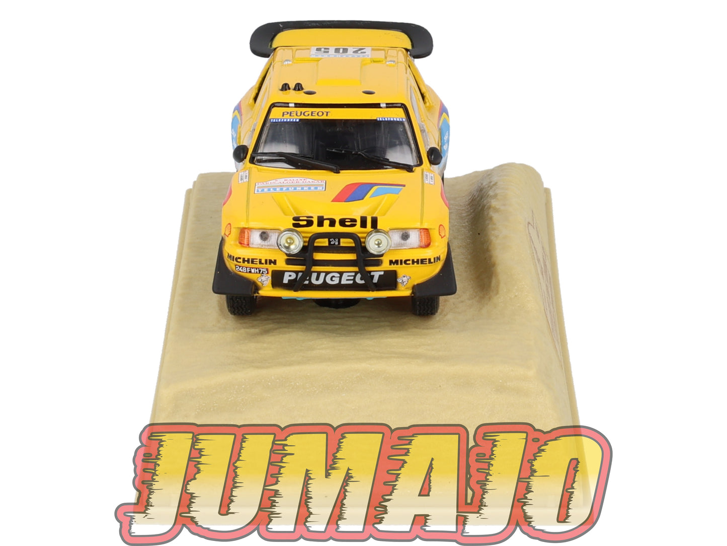 DKR1 1/43 NOREV M6 Paris/Dakar : PEUGEOT 205 Turbo 16 WINNER 1987 #205 A.Vatanen