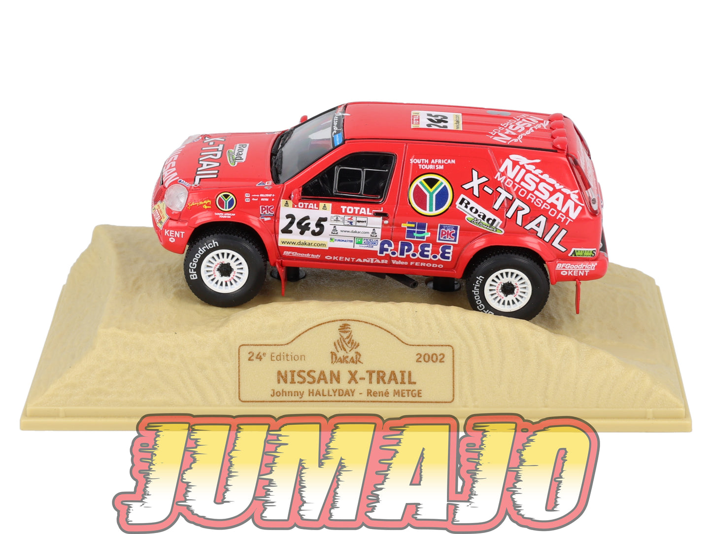 DKR20 1/43 Norev M6 Paris/Dakar : NISSAN X-Trail Johnny Hallyday 2002 #245