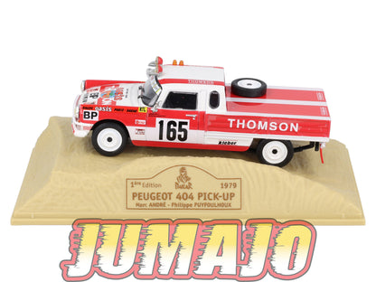 DKR22 1/43 Norev M6 Paris/Dakar : PEUGEOT 404 Pick-up M.Andre 1979 #165