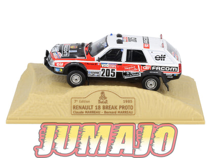 DKR24 1/43 Norev M6 Paris/Dakar : RENAULT 18 Break proto C.Marreau 1985 #205