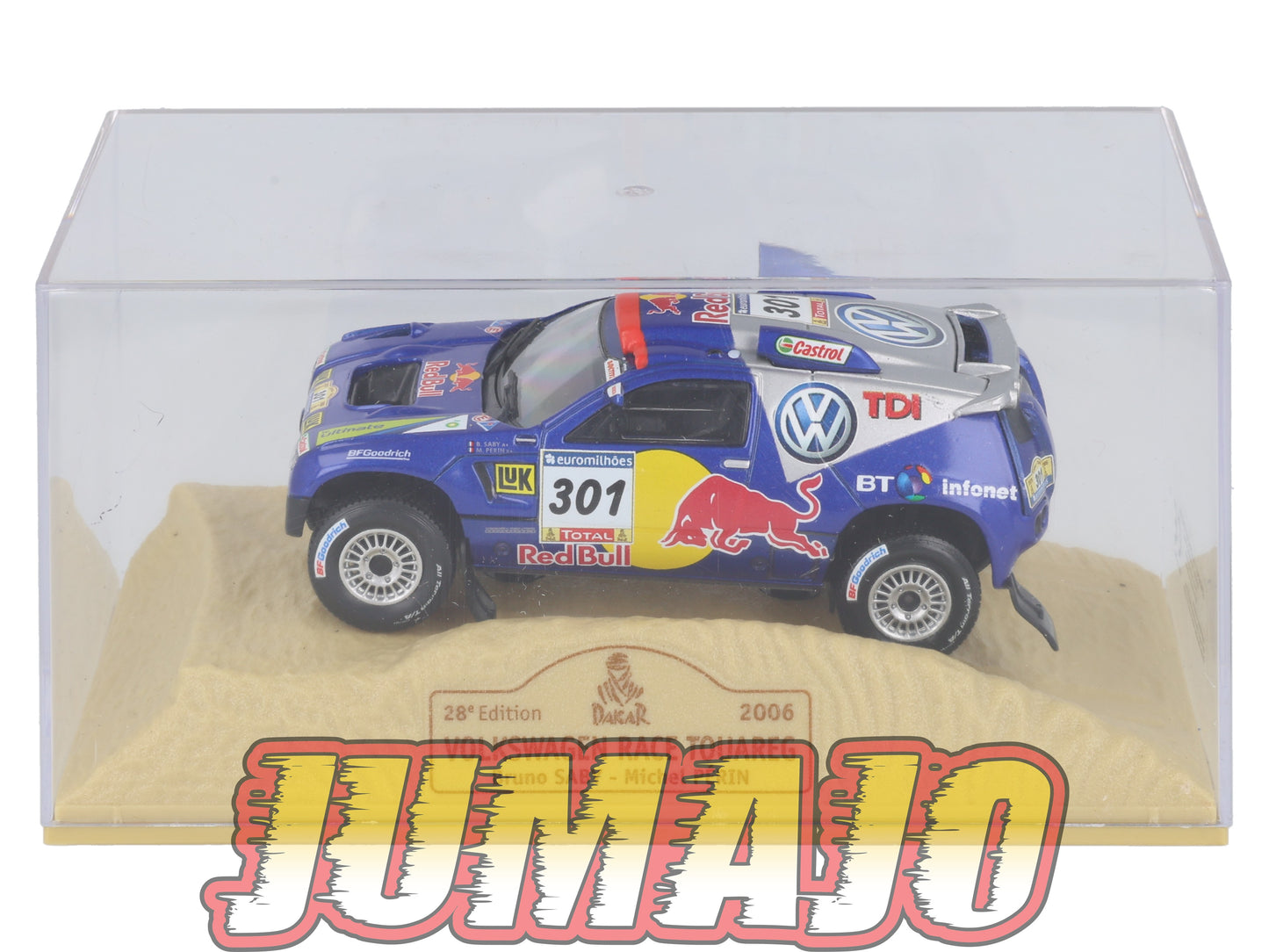 DKR25 1/43 Norev M6 Paris/Dakar : VOLKSWAGEN Race Touareg B.Saby 2006 #301